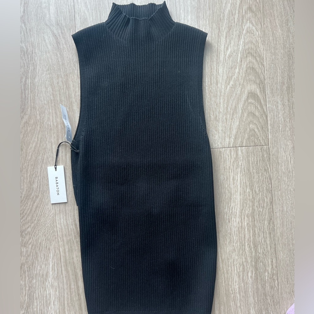 Aritzia Babaton Sculpt knit Tie back tank top - Picture 5 of 8